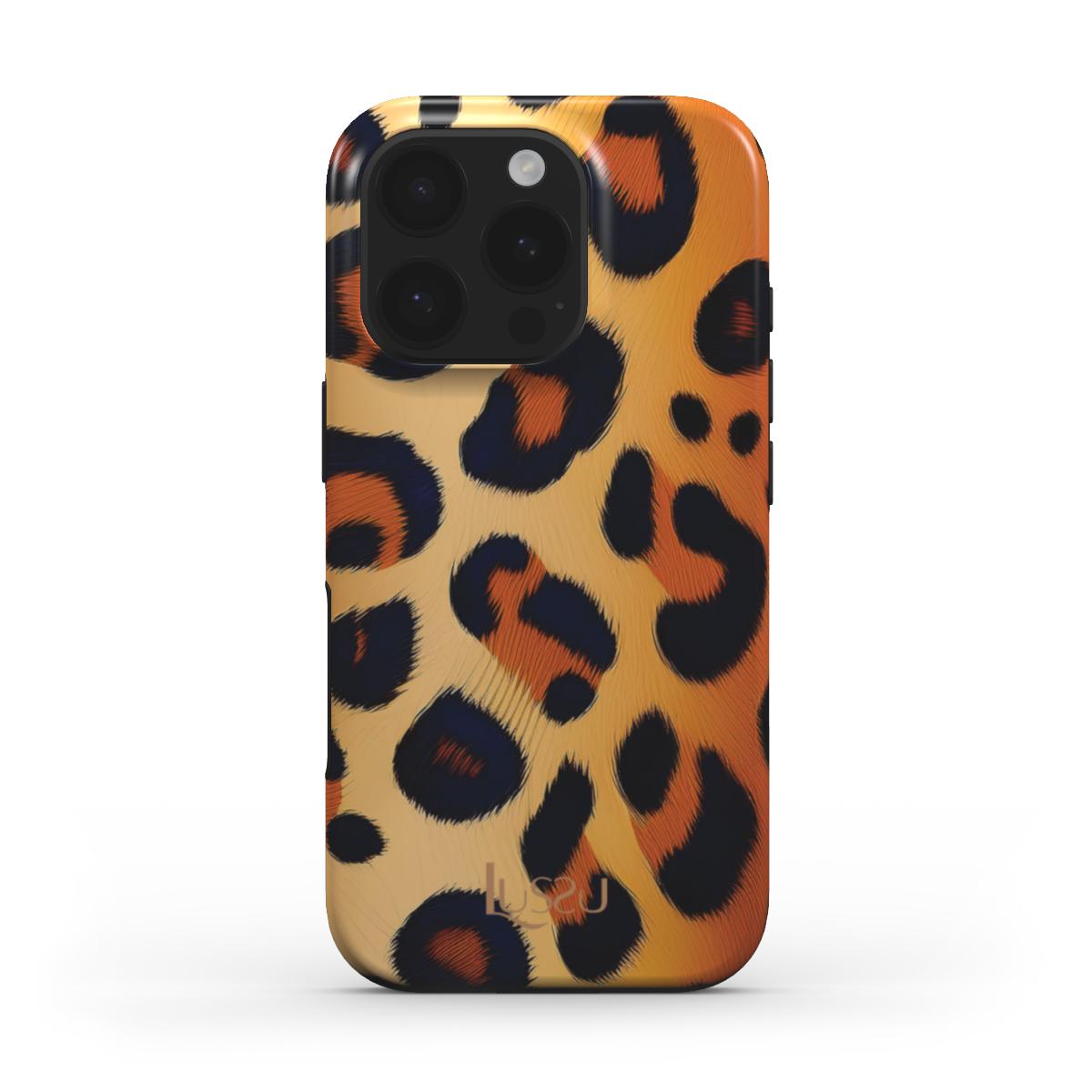 Diamond Shield Case - Leopard Luxe