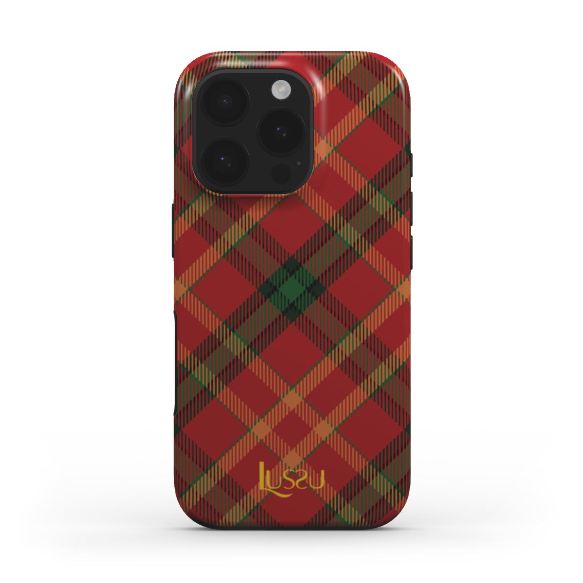 Diamond Shield Case - Plaid Cheer