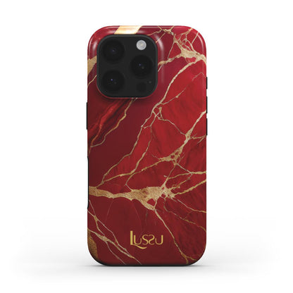 Diamond Shield Case - Scarlet Luxe