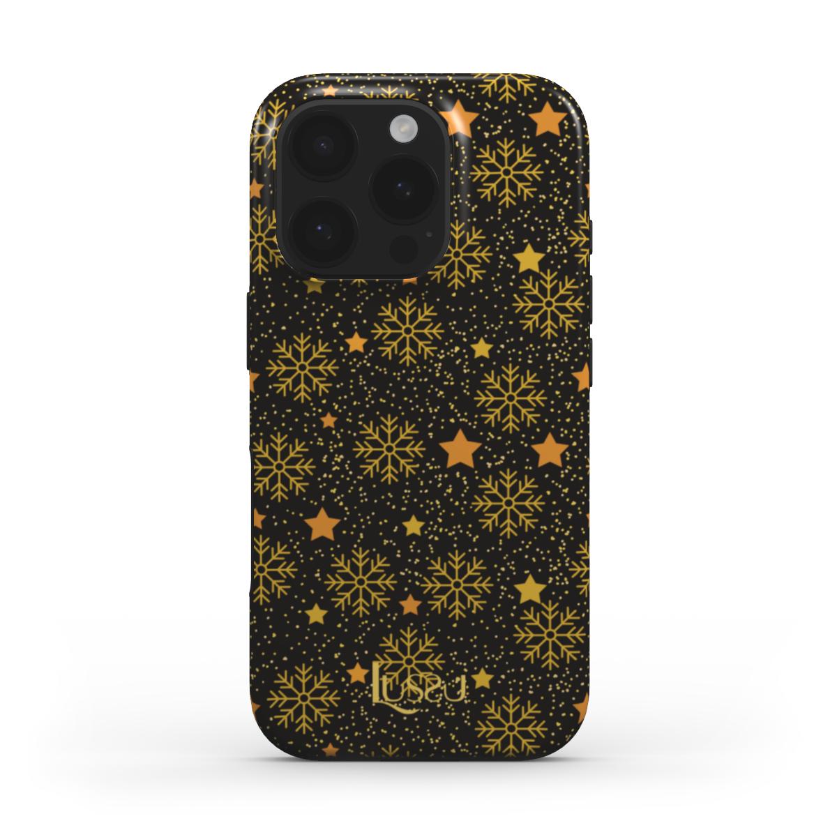 Diamond Shield Case - Starry Snowfall Nights