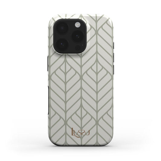 Diamond Shield Case - Tribal Leaves