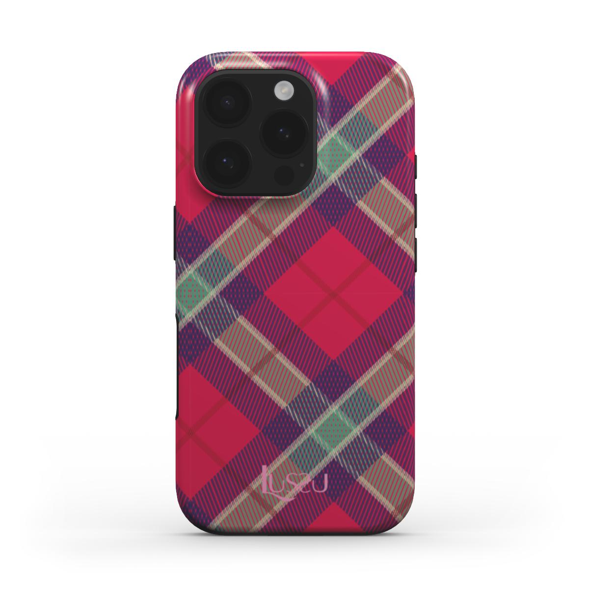 Diamond Shield Case - Twinkling Tartan