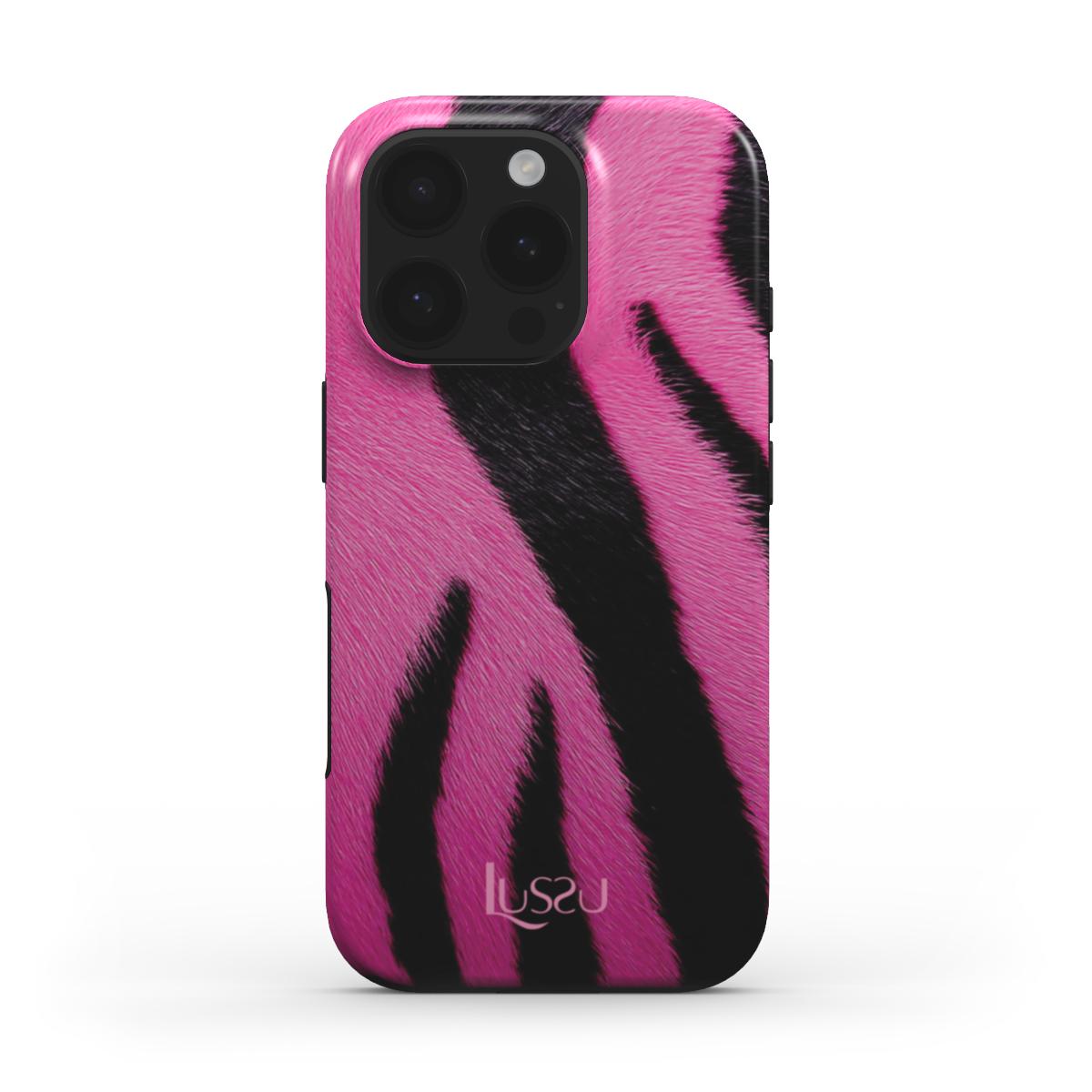 Diamond Shield Case - Wild Pink Stripes