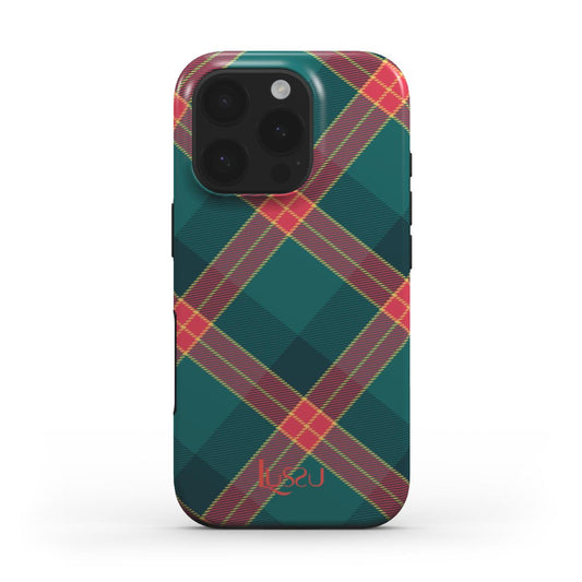 Diamond Shield Case - Winterberry Check