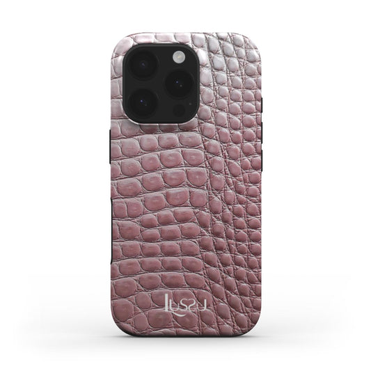 Diamond Shield Case - Wild Rosy Gator