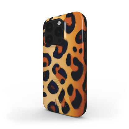 Diamond Shield Case - Leopard Luxe