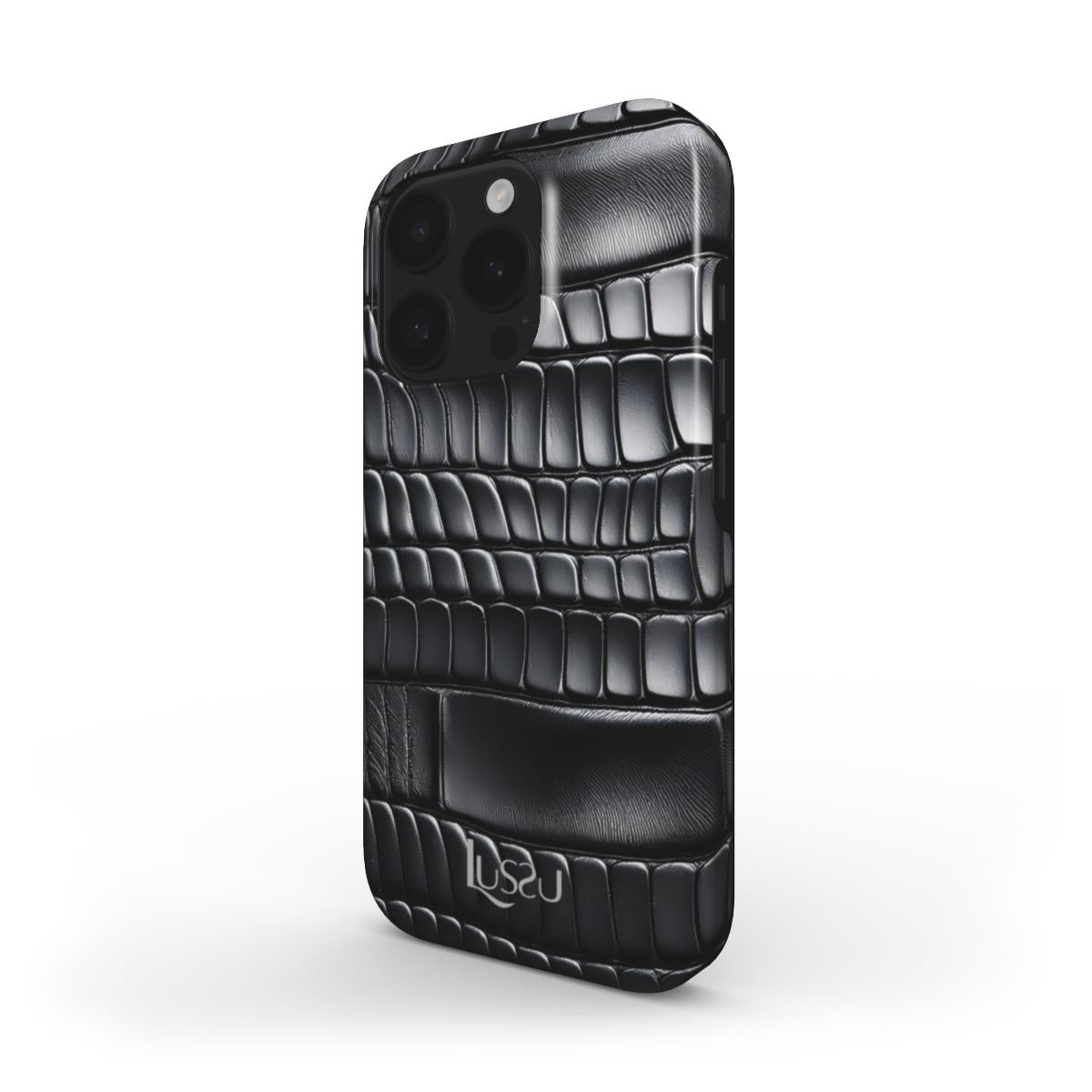 Diamond Shield Case - Obsidian Croc Armor