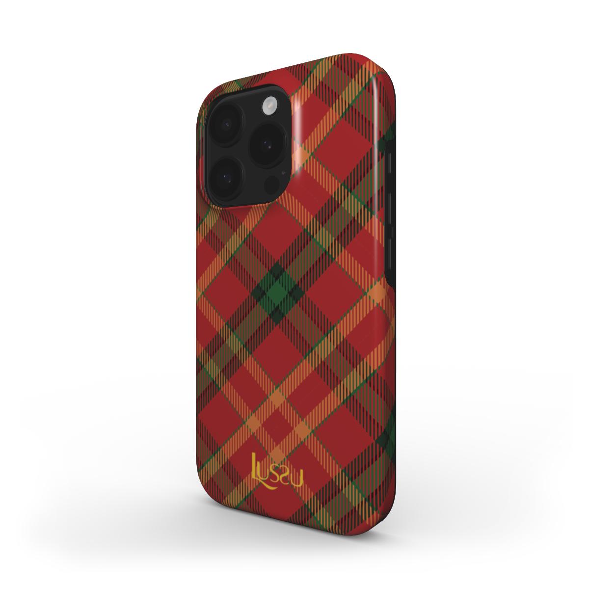 Diamond Shield Case - Plaid Cheer