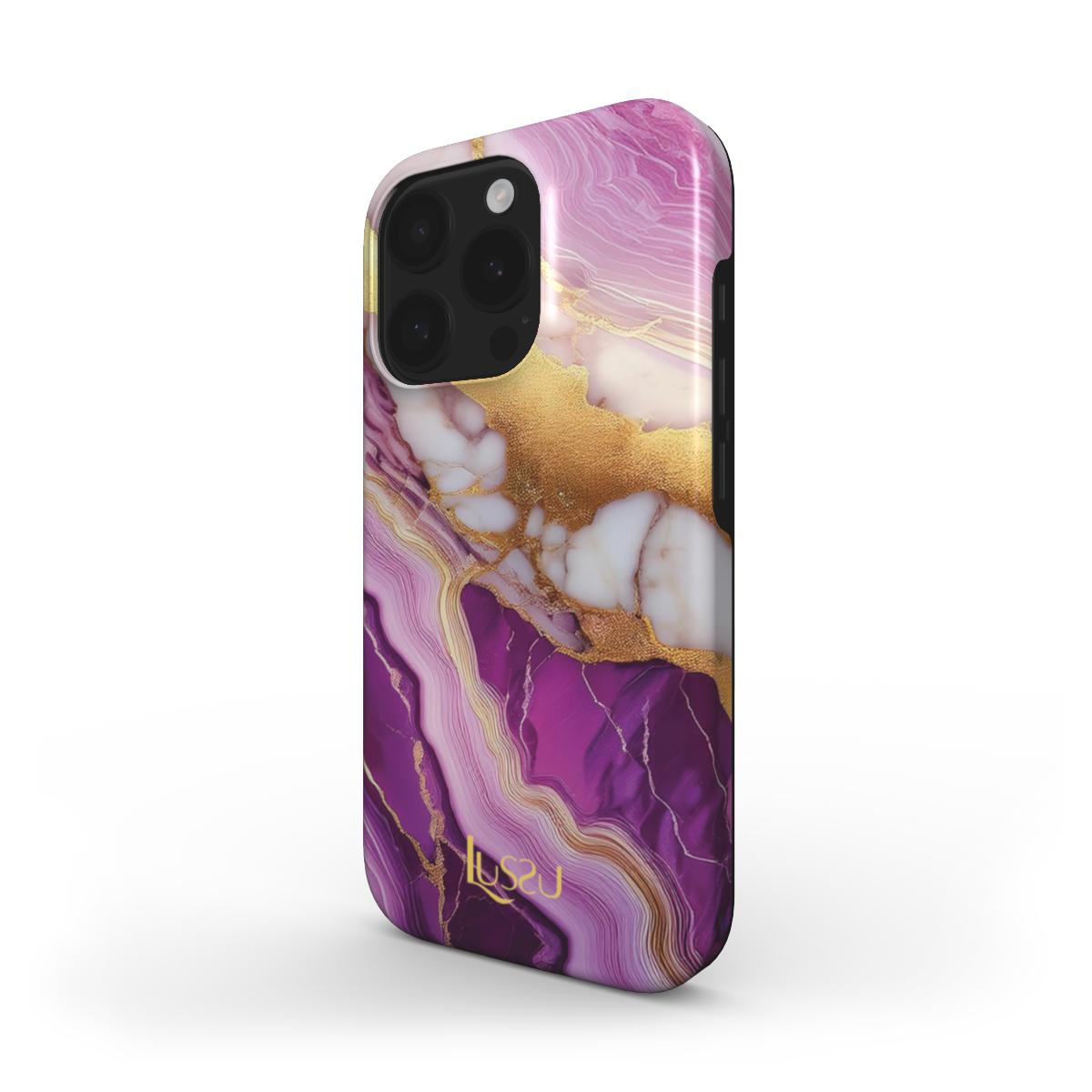 Diamond Shield Case - Purple Passion Veins