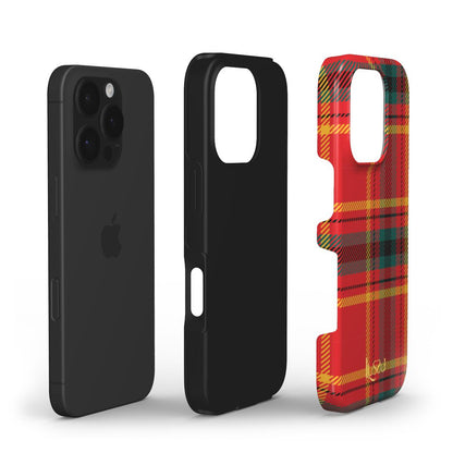 Diamond Shield Case - Santa's Plaid