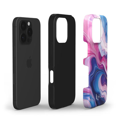 Diamond Shield Case - Sapphire and Rose Flow