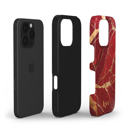 Diamond Shield Case - Scarlet Luxe