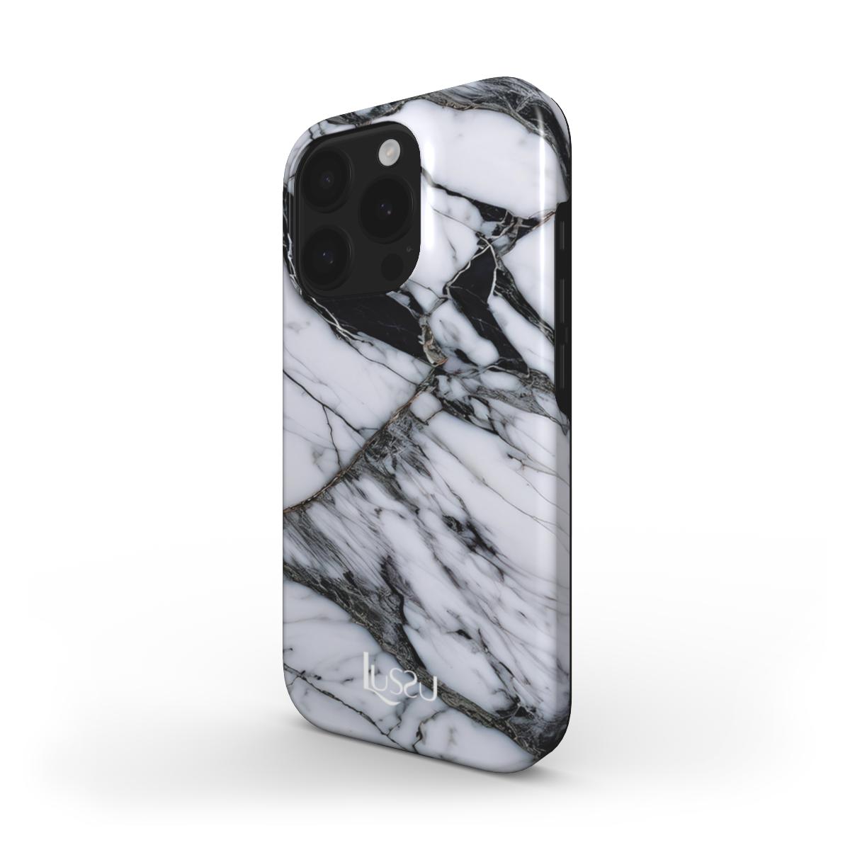 Diamond Shield Case - White Onyx Web