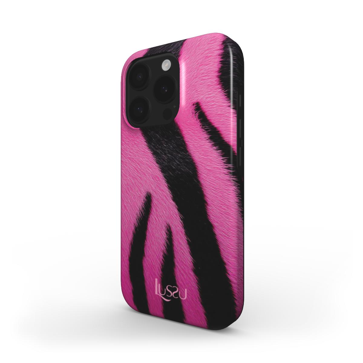 Diamond Shield Case - Wild Pink Stripes