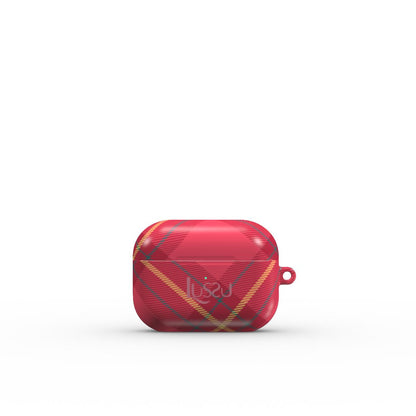 AirPods Pro Sapphire Guard Case - Cranberry Plaid