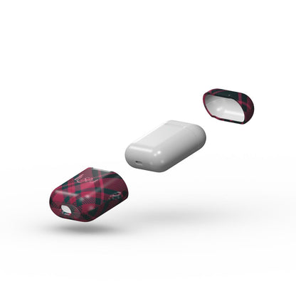 AirPods 1 / 2 Sapphire Guard Case - Frosted Berry Check