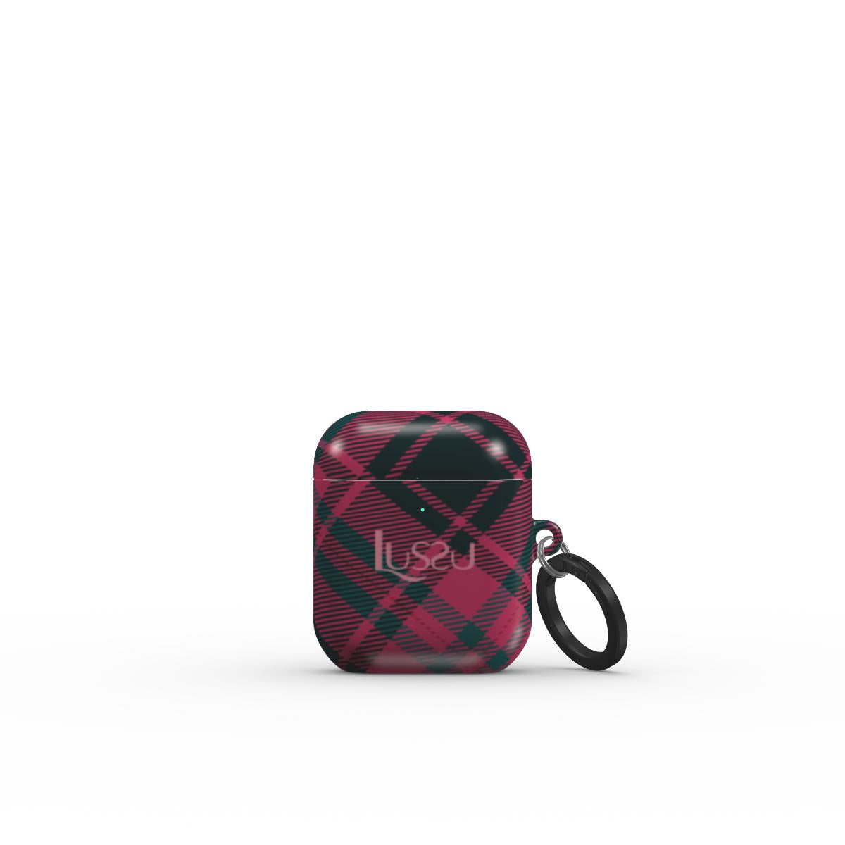 AirPods 1 / 2 Sapphire Guard Case - Frosted Berry Check