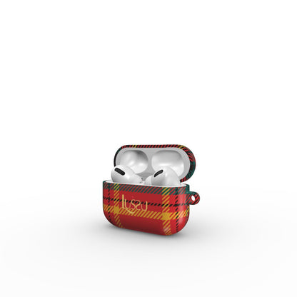 AirPods Pro Sapphire Guard Case - Santa's Plaid