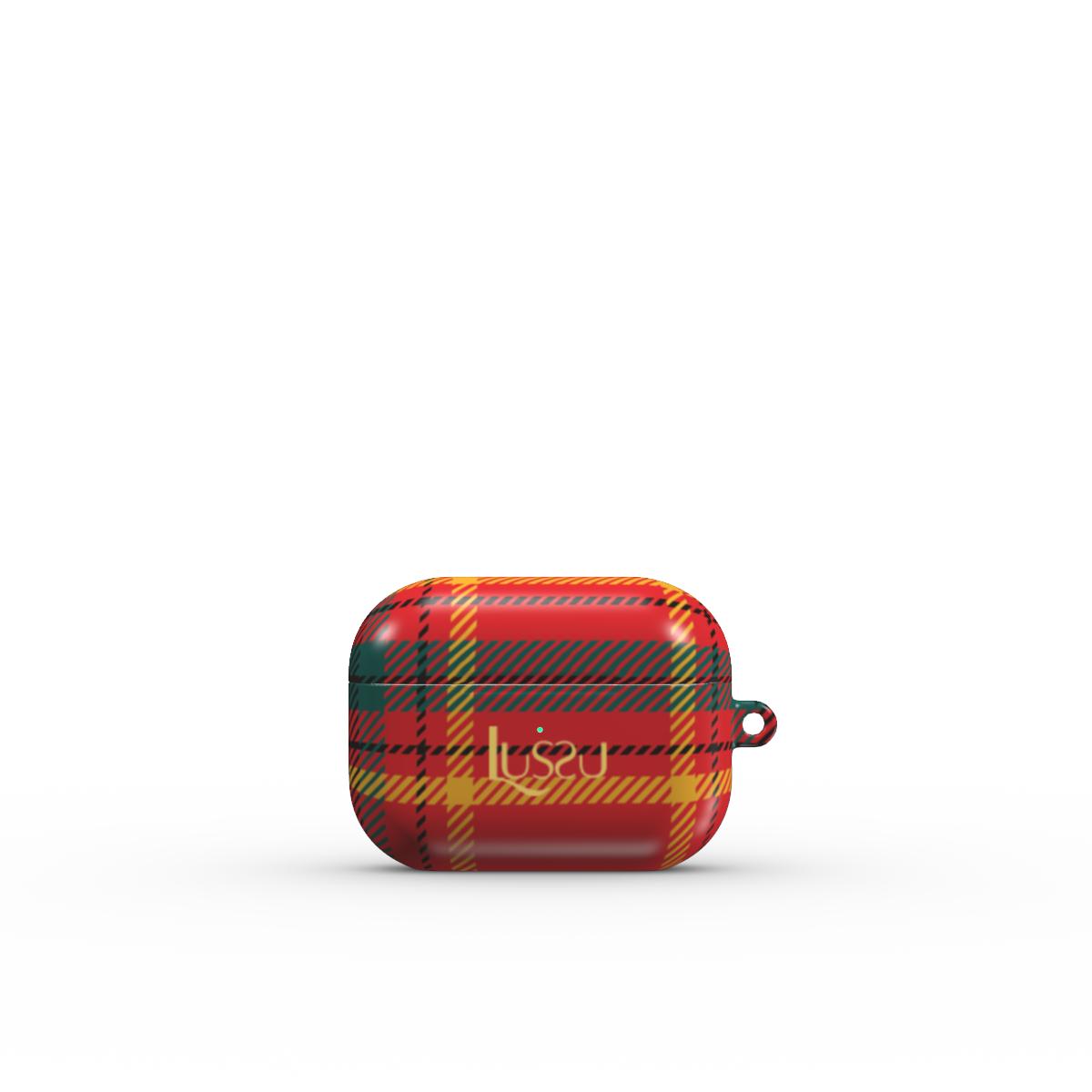 AirPods Pro Sapphire Guard Case - Santa's Plaid