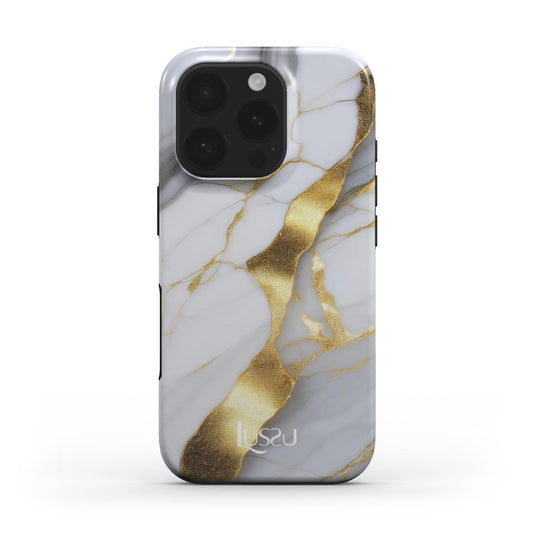 Mag Platinum Guard Case - Golden Marble Symphony