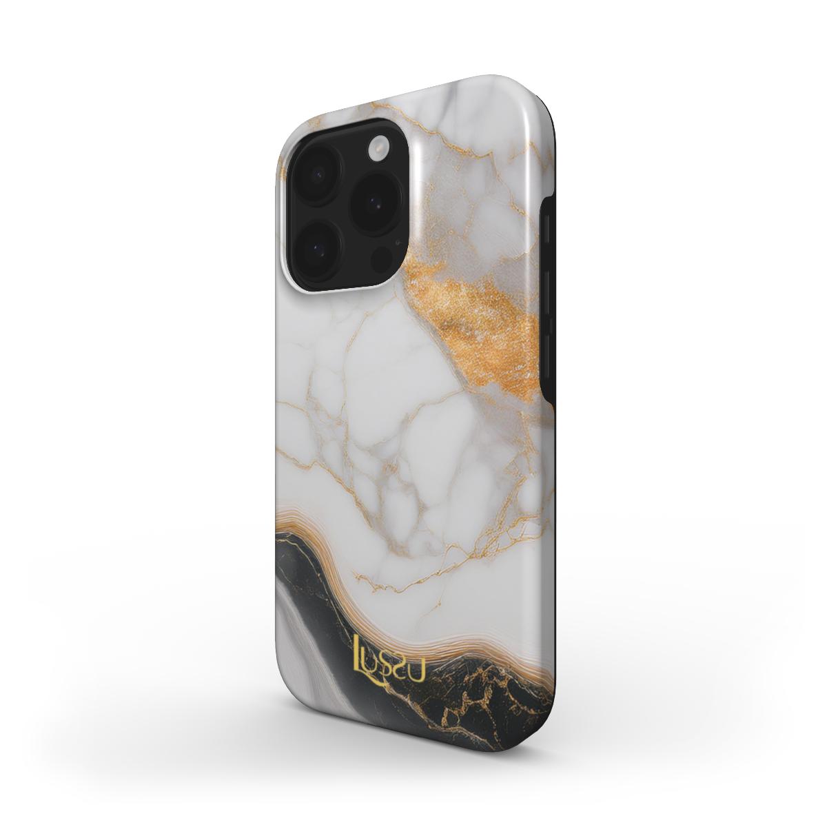 Mag Platinum Guard Case - Gilded Marble Waves