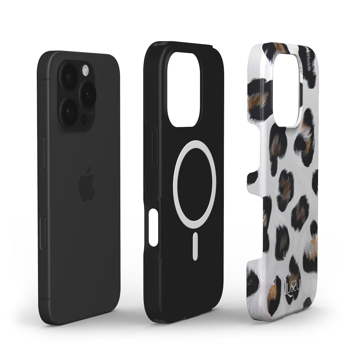 Mag Platinum Guard Case - White Leopard Luxe