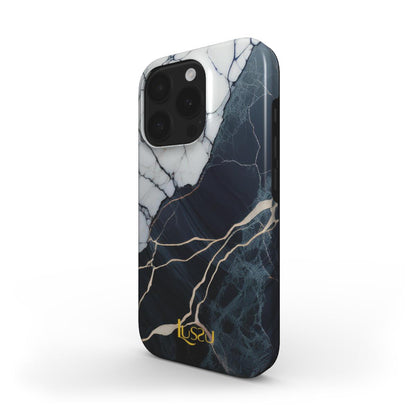 Diamond Shield Case - Black Ice Crackle