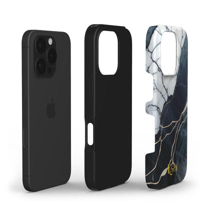 Diamond Shield Case - Black Ice Crackle