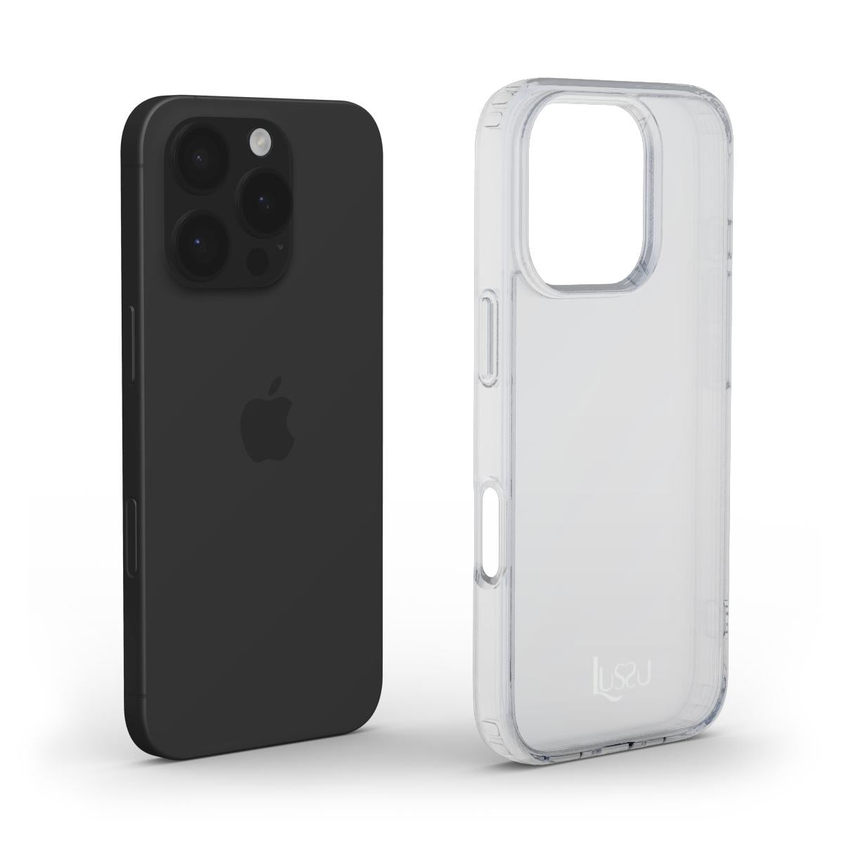 Crystal Shield Case - Lussu Logo White