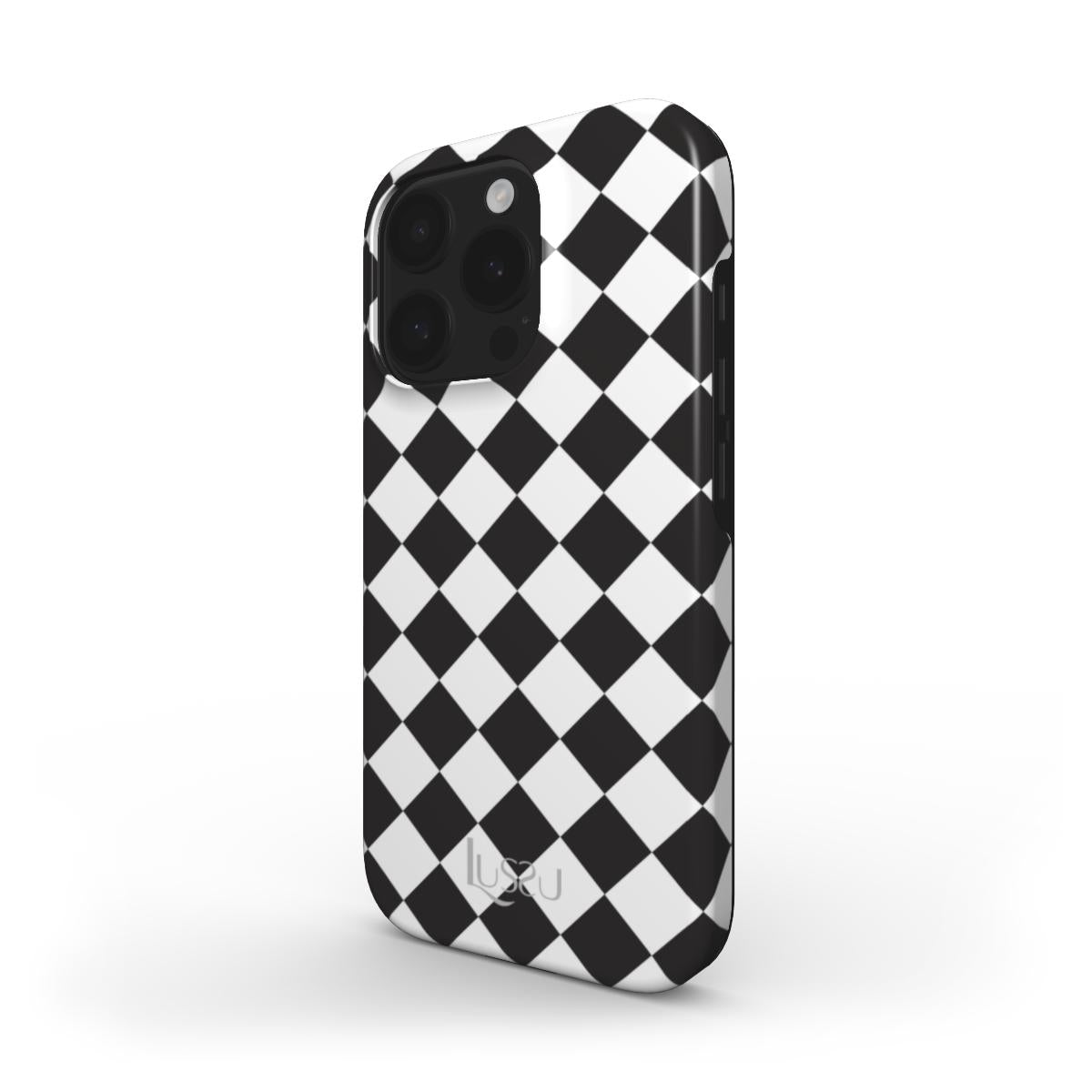 Diamond Shield Case - Diamonds in Black & White