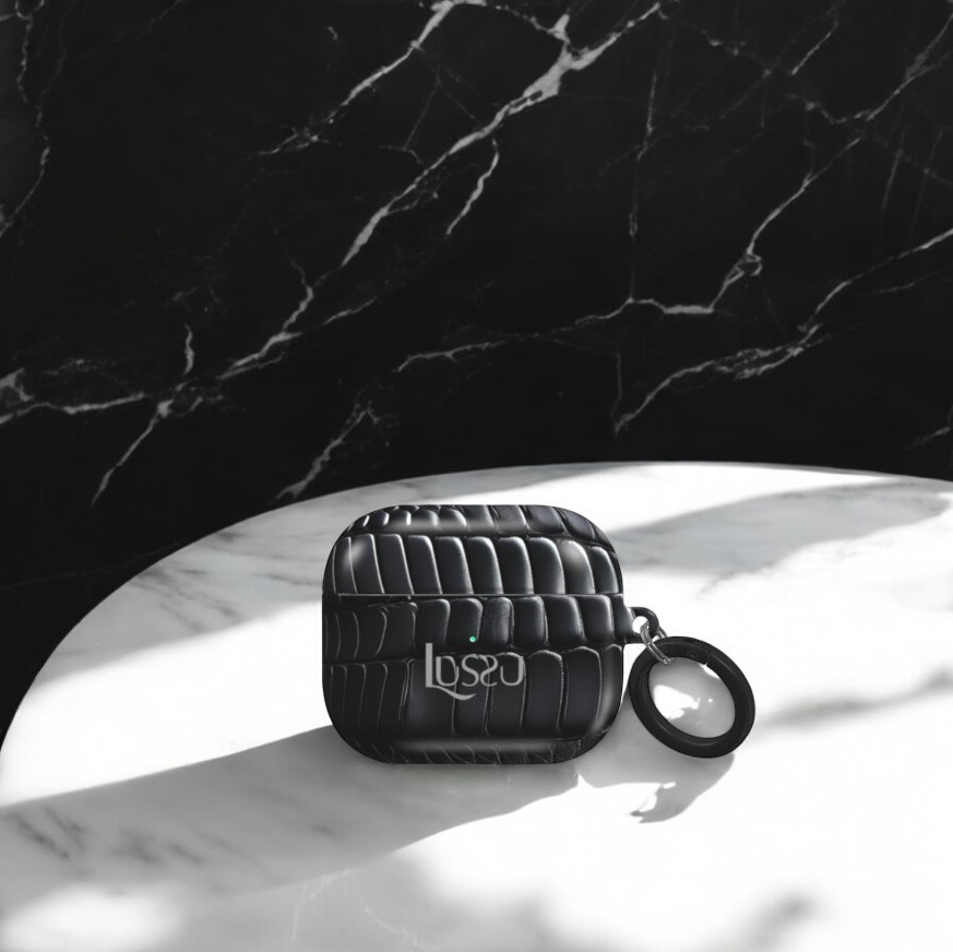 AirPods Pro Sapphire Guard Case - Obsidian Croc Armor