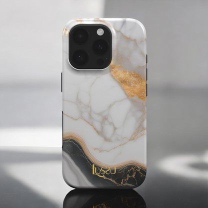 Mag Platinum Guard Case - Gilded Marble Waves