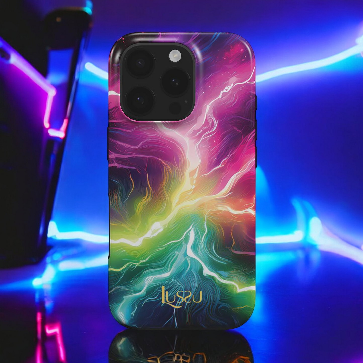 Diamond Shield Case - Neon Thunder