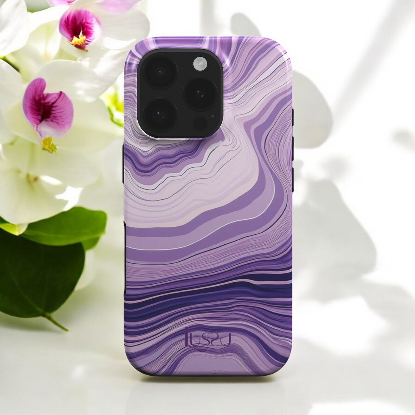 Diamond Shield Case - Orchid Flow