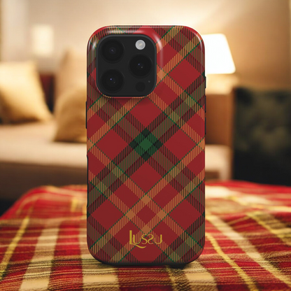 Diamond Shield Case - Plaid Cheer