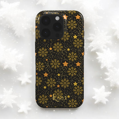 Diamond Shield Case - Starry Snowfall Nights